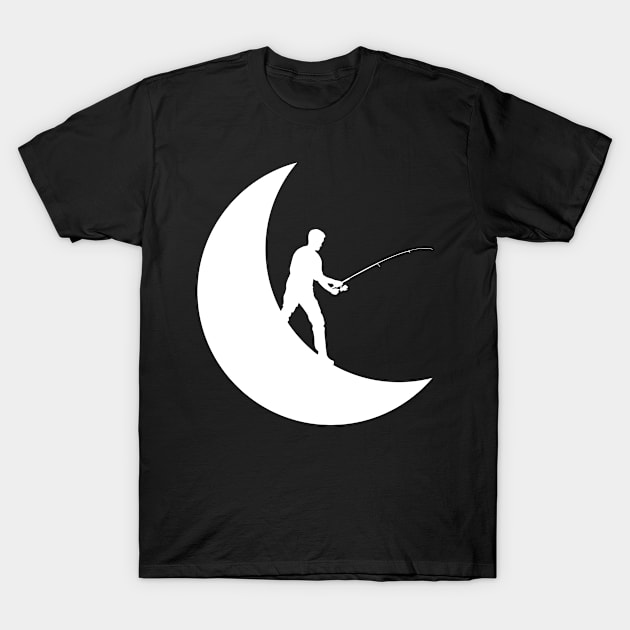 Moon Sports Funny Fishermen Fishing T-Shirt by TheTeeBee